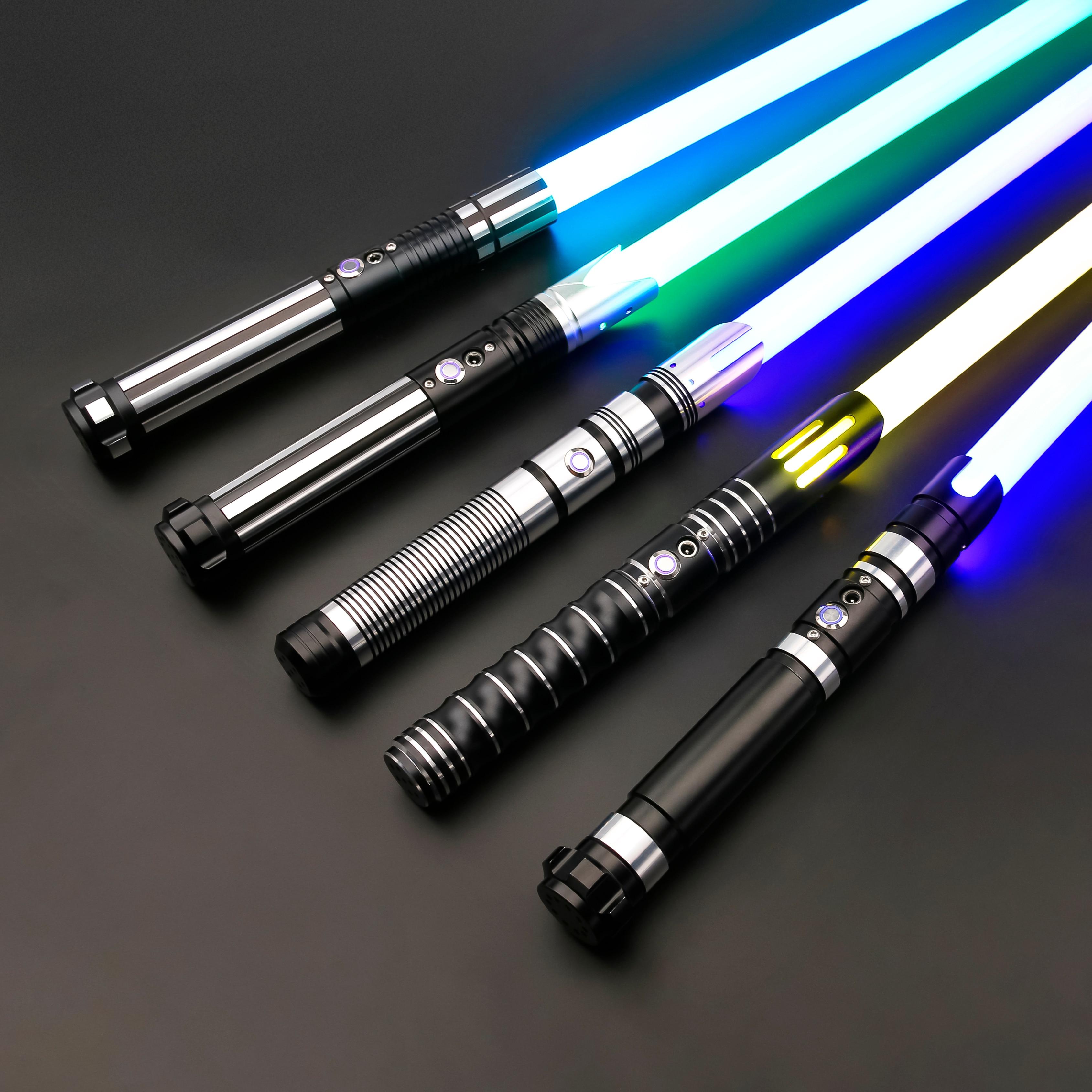 TXQSABER Lightsaber Neo Pixel Heavy Dueling RGB Laser Sword Metal Hilt Smooth Swing Blaster Cosplay Jedi Luminous Kids Toys | Fugo Best