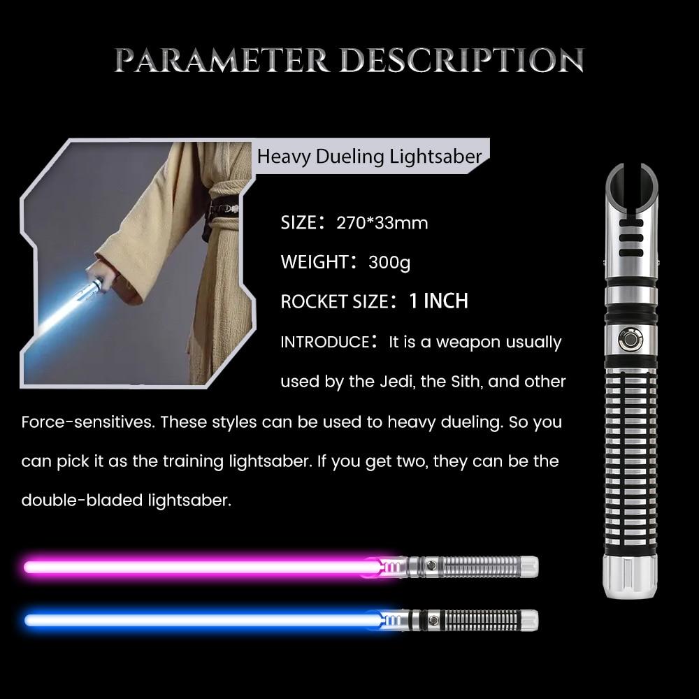 TXQSABER Lightsaber Neo Pixel Heavy Dueling RGB Laser Sword Metal Hilt Smooth Swing Blaster Cosplay Jedi Luminous Kids Toys | Fugo Best