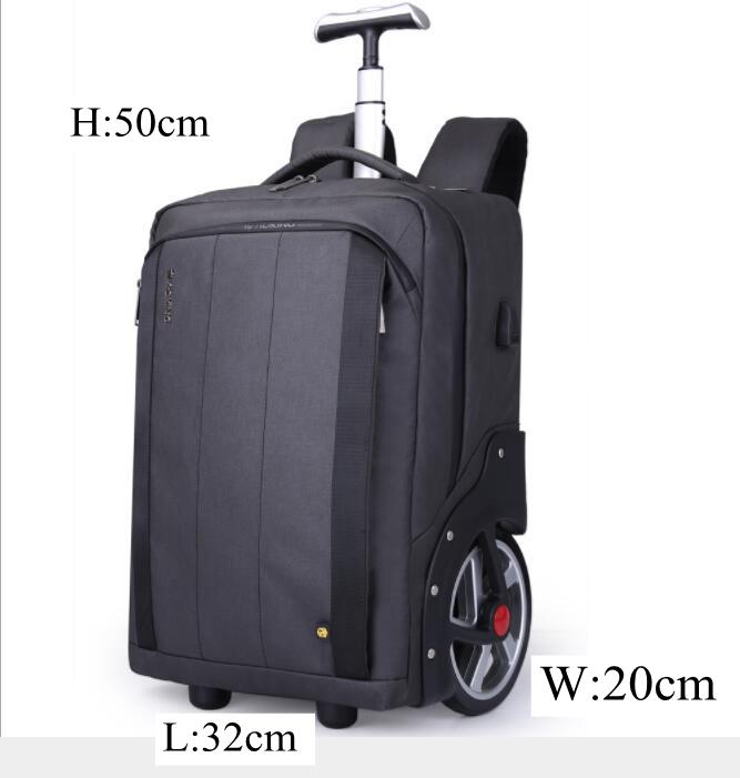 Men Travel trolley bag Rolling Luggage backpack bags on wheels wheeled backpack for Business Cabin carry on luggage bag wheels | Fugo Best