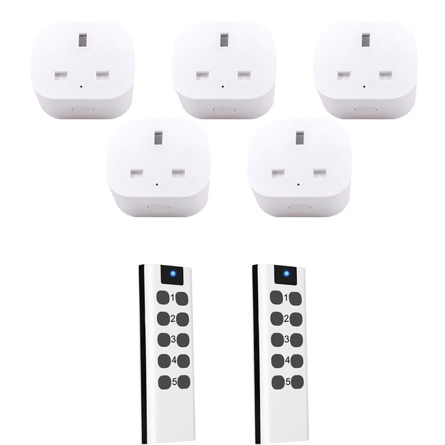 Wireless Switch Plug RF433MHz Remote Control British Regulations 13A 220V AC Easy to Install and Use | Fugo Best