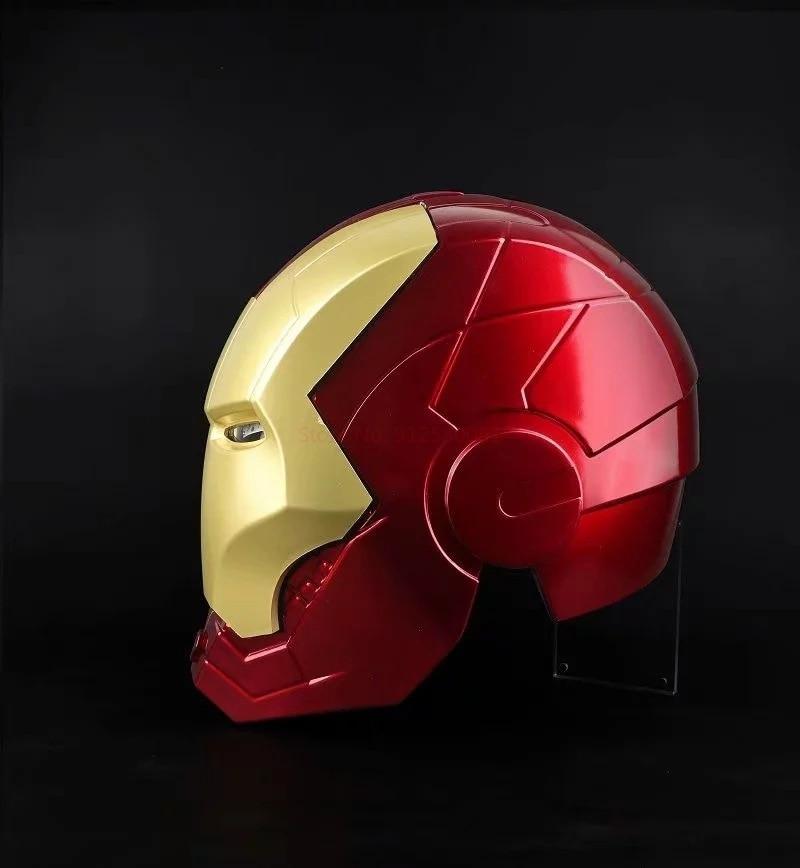 2023 Hot Marvel Avengers Iron Man Helmet Cosplay Light Led Ironman Mask Pvc Action Figure Toys Child Adult Gift | Fugo Best