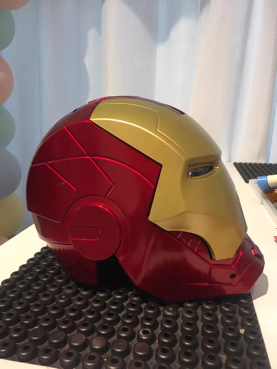 2023 Hot Marvel Avengers Iron Man Helmet Cosplay Light Led Ironman Mask Pvc Action Figure Toys Child Adult Gift | Fugo Best