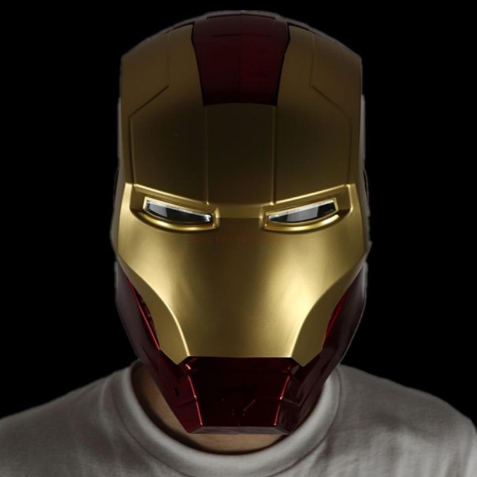 2023 Hot Marvel Avengers Iron Man Helmet Cosplay Light Led Ironman Mask Pvc Action Figure Toys Child Adult Gift | Fugo Best