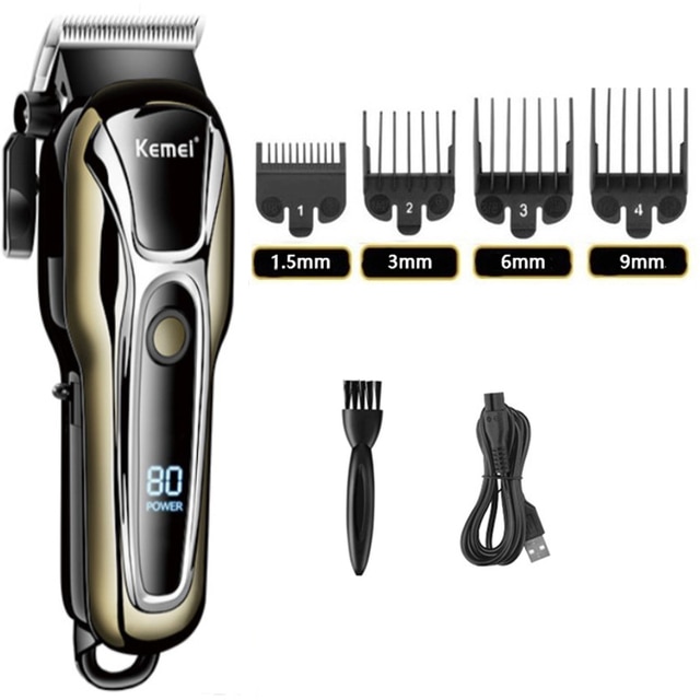 Clipper Electric Hair Trimmer for men Electric shaver professional Mens Hair cutting machine Wireless barber trimmer | Fugo Best