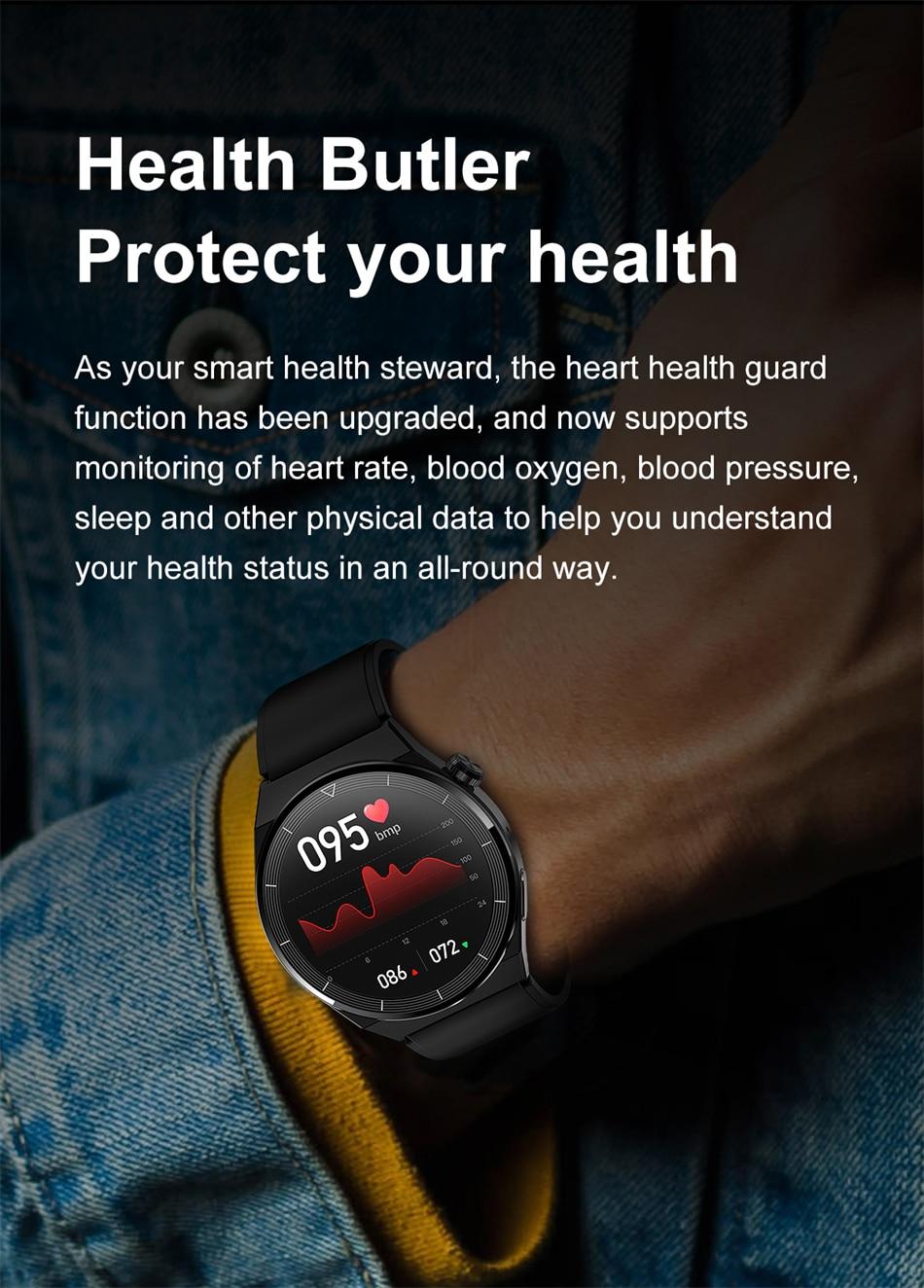 For Huawei Xiaomi NFC Smart Watch Men GT3 Pro AMOLED 390*390 HD Screen Heart Rate Bluetooth Call IP68 Waterproof SmartWatch 2023 | Fugo Best