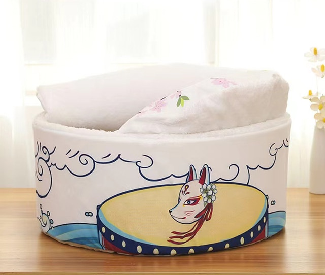 Pet Dog Cat House Kennel Super Large Instant Noodle Warm Dog Cat Nest Beds Cushion Udon Cup Noodle Pet Bed Cozy Nest | Fugo Best