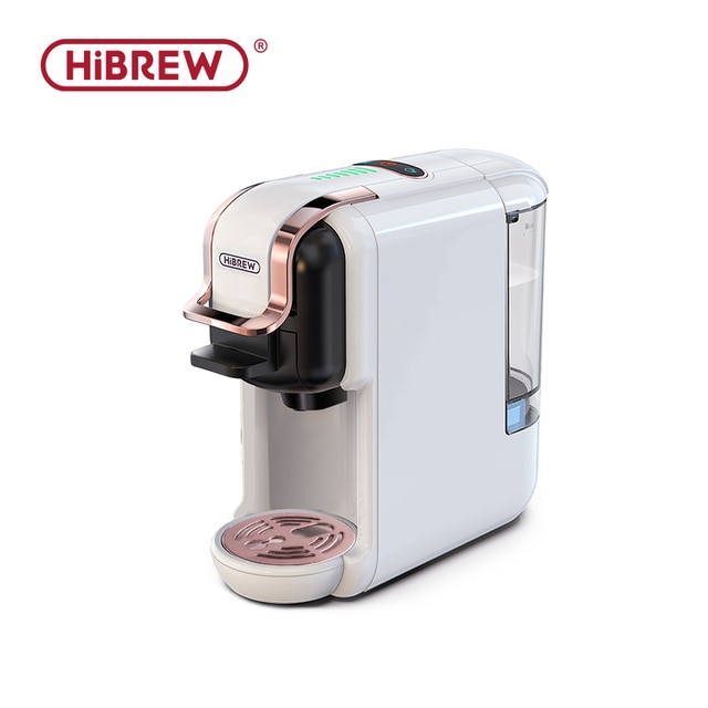 HiBREW Multiple Capsule Coffee Machine, Hot Cold Dolce Gusto Milk Nespresso Capsule ESE Pod Ground Coffee Cafeteria 19Bar 5 in 1 | Fugo Best