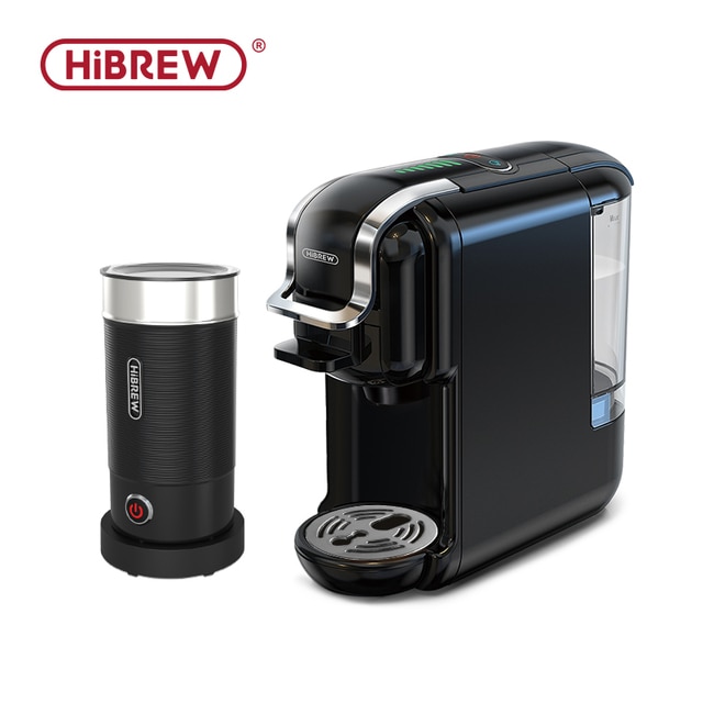 HiBREW Multiple Capsule Coffee Machine, Hot Cold Dolce Gusto Milk Nespresso Capsule ESE Pod Ground Coffee Cafeteria 19Bar 5 in 1 | Fugo Best