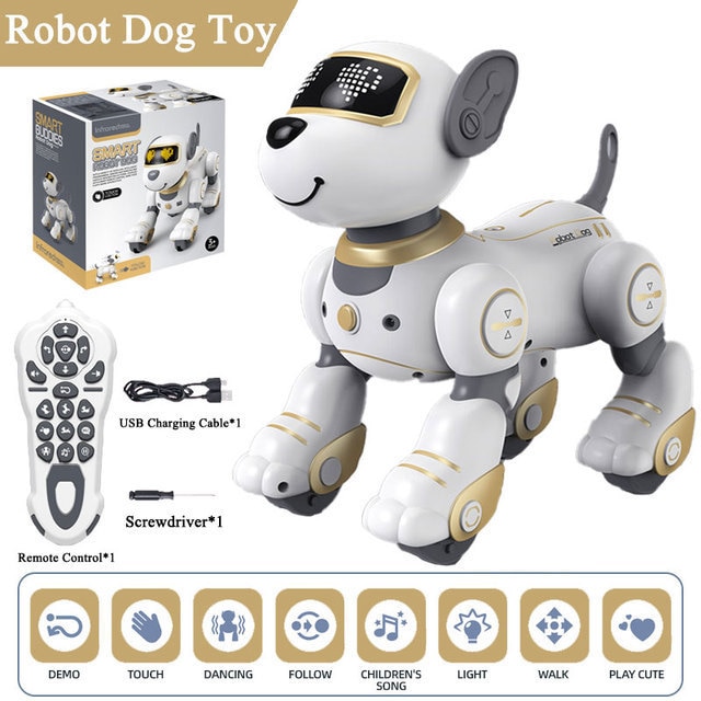 Robot Dog Stunt Walking Dancing Electric Pet DogRemote Control Magic Pet Dog Toy Intelligent Touch Remote Control | Fugo Best