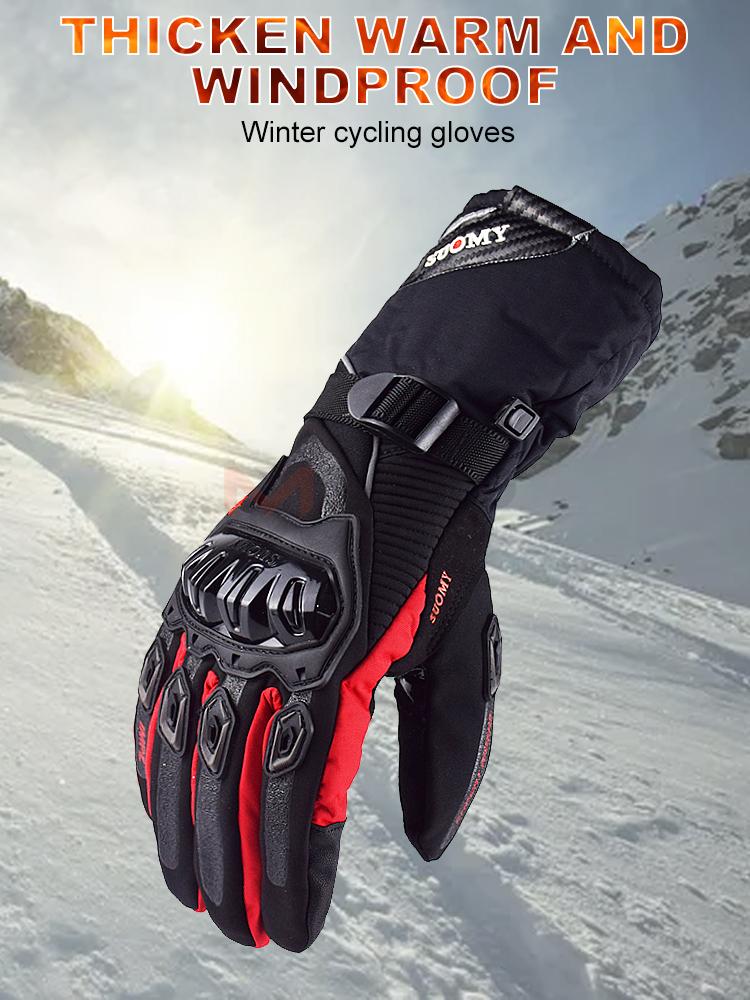 SUOMY Winter Motorcycle Racing Gloves Warm Windproof Motorbike Motorcyclist Gloves Reflective Touch Screen Function Moto Glove | Fugo Best