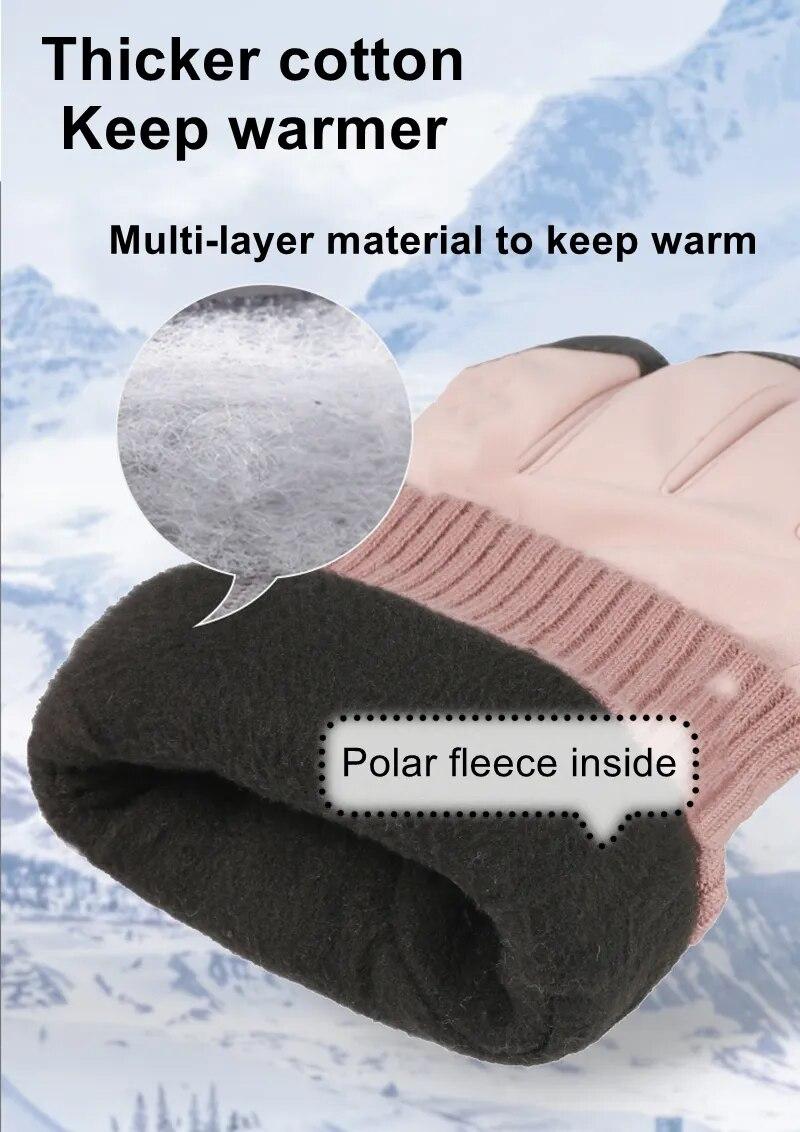 Autumn Winter Outdoor Skiing Gloves Women Warm Waterproofanti-Skid Wear-Resistant Winter CyclingTouch Screen Skiing Gloves | Fugo Best