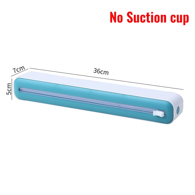 2 In 1 Food Film Dispenser Magnetic Wrap Dispenser With Cutter Storage Box Aluminum Foil Stretch Film Cutter Kitchen Accessories | Fugo Best