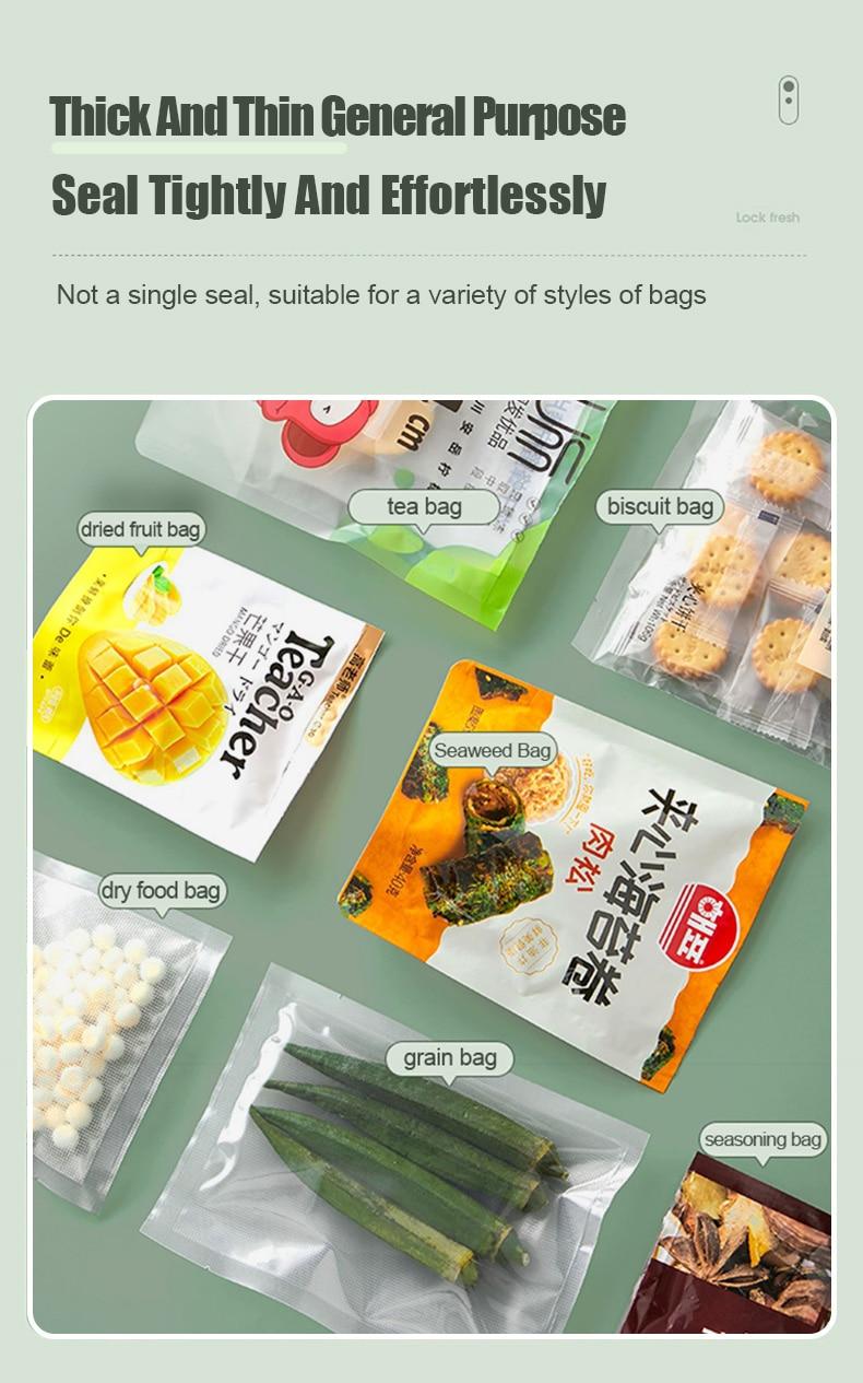 Plastic Heat Bag Sealer Food Packaging Sealing Machine Portable Snack Bag Sealing Clip Kitchen Storage Accessories Home Gadgets | Fugo Best