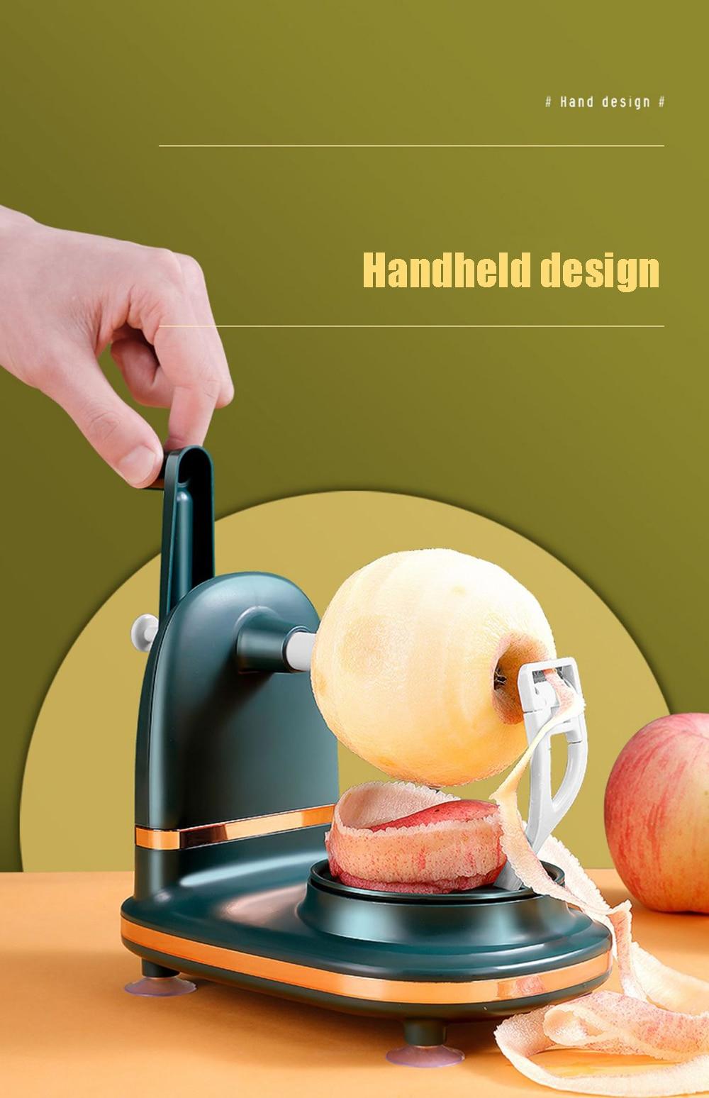 New Hand-cranked Manual Fruit Peeler Multifunctional Apple Pear Kitchen Peeler Slicing Tool With Spare Blades | Fugo Best