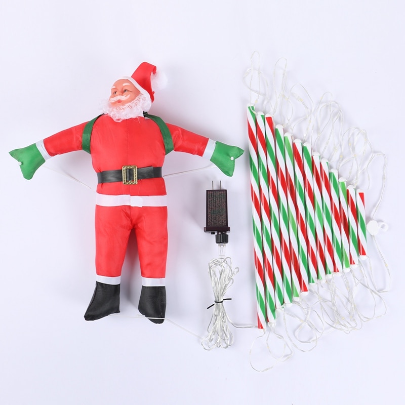 3M Santa Claus Climbing Ladder Light Christmas Decorations 2024 Waterproof Light for Indoor Outdoor Christmas Decor Navidad 2023 | Fugo Best