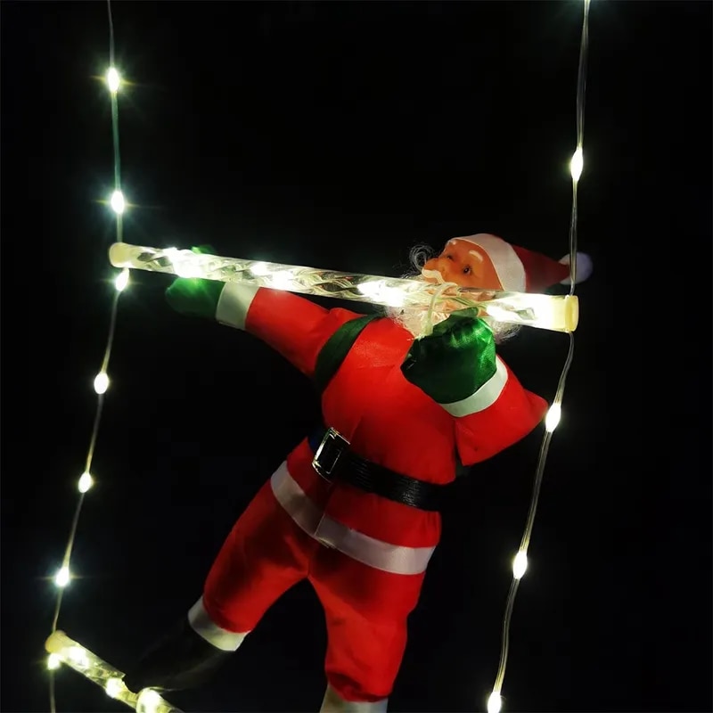 3M Santa Claus Climbing Ladder Light Christmas Decorations 2024 Waterproof Light for Indoor Outdoor Christmas Decor Navidad 2023 | Fugo Best