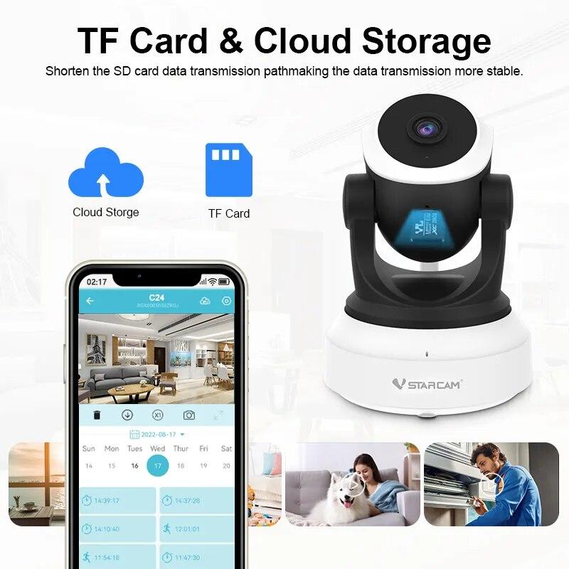 Vstarcam HD 1080P IP Camera indoor Wireless Wifi Security Cameras Night Vision AI Human Detection Home Security Baby Monitor | Fugo Best