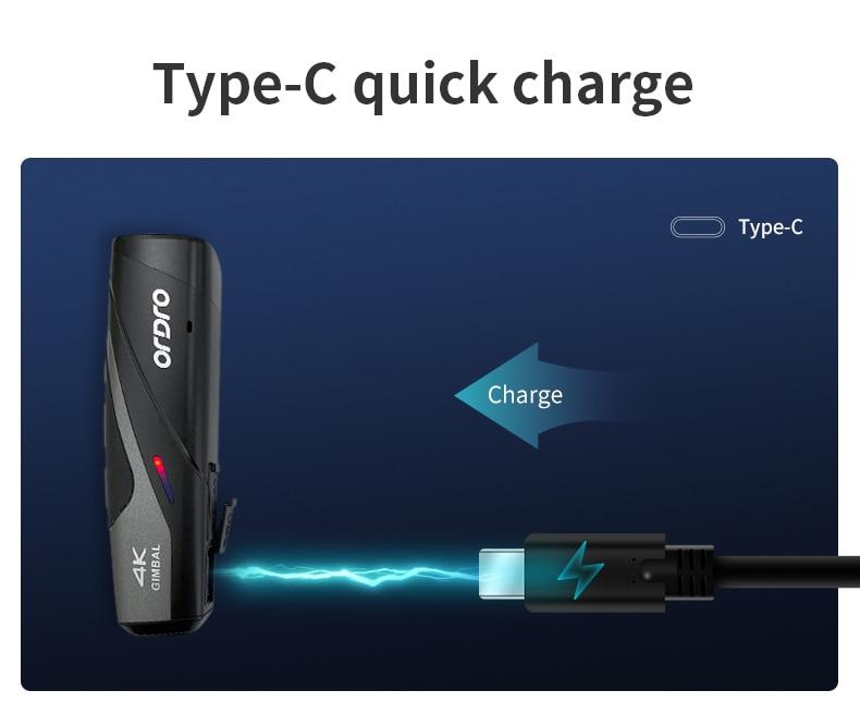 Ordro EP8 Head Wearable Vlog Camera 4K 60fps for YouTube Video Motorcycle Helmet POV Digital Camcorder Professional Gimbal | Fugo Best