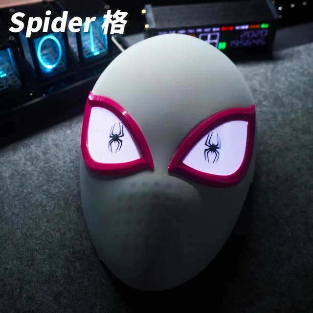 Spiderman Mask Eyes Movable Remote Control Spiderman Mask Peter Parker Halloween Cosplay Costume Mask Spandex Fabric Material | Fugo Best