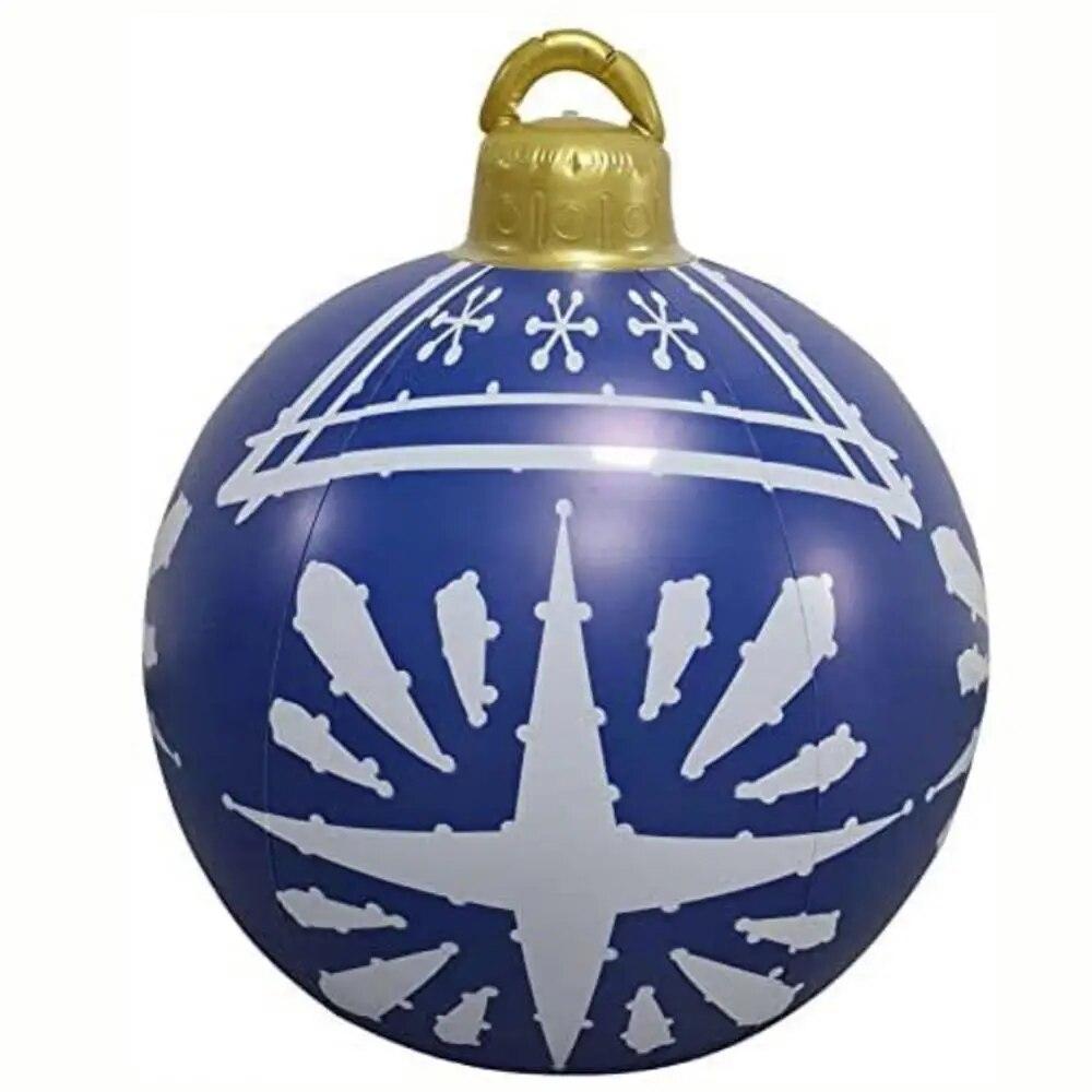 60CM Christmas Inflatable Decorated Balls Christmas Spheres Outdoor PVC Christmas Decoration Toy Ball Navidad Tree Decorations | Fugo Best