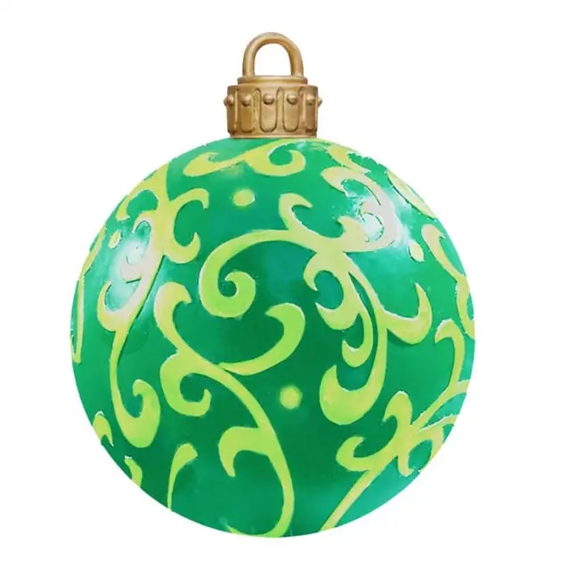 60CM Christmas Inflatable Decorated Balls Christmas Spheres Outdoor PVC Christmas Decoration Toy Ball Navidad Tree Decorations | Fugo Best