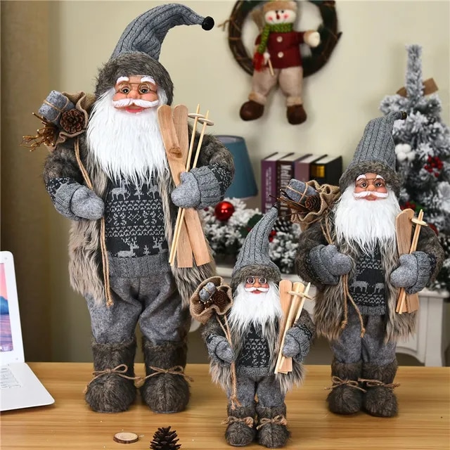 Christmas Large Santa Claus Dolls Ornaments Standing Santa Figurine Doll Christmas Home Decoration Kids Gift navidad home decor | Fugo Best