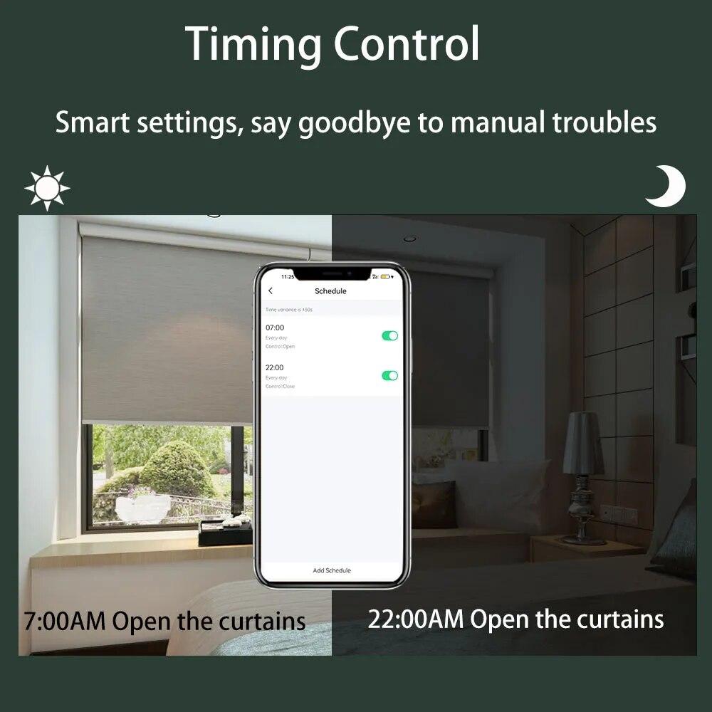 WiFi Mini Motorize Roller Blind Motor 25mm Tuya Smartlife Ap Shutter Shade Engine 38 Tubular Voice Smart Control Home Automation | Fugo Best