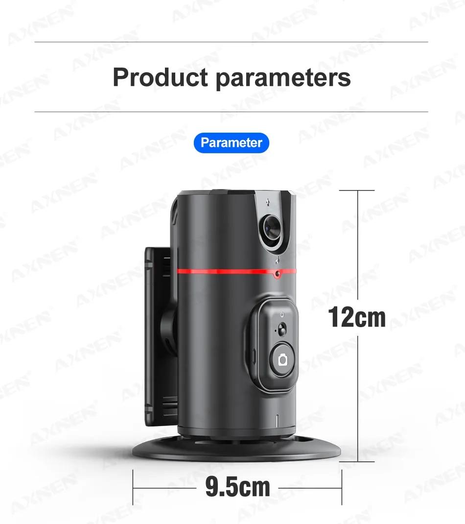 P02 360 Rotation Gimbal Stabilizer, Follow-up Selfie Desktop Face Tracking Gimbal for Tiktok Smartphone Live,with Remote Shutter | Fugo Best