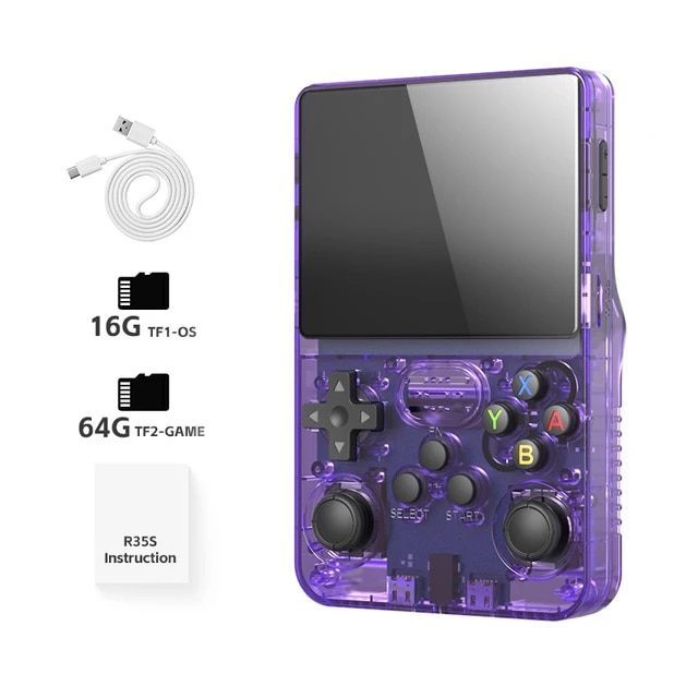 Data Frog R36S Retro Handheld Video Game Console Linux System 3.5 Inch IPS Screen R35S Plus Portable Pocket Video Player | Fugo Best