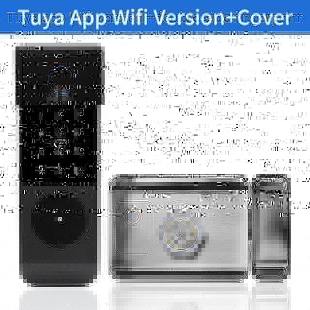 IP65 Waterproof Wifi Tuya App Fingerprint Smart Door Lock Outdoor Gate Password RFID Card Rim bolt Lock echanical Key with Alexa | Fugo Best