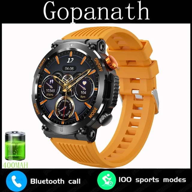 New Mens Smartwatch Compass Outdoor Sports Emergency Light IP67 Waterproof Bluetooth Call Full Touch Screen Smartwatch Men 2023 | Fugo Best