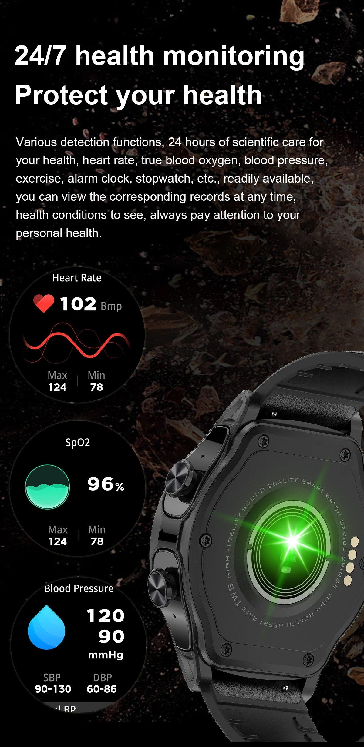 2023 New Smart Watch 2 in 1 With Bluetooth Headset 1.39 inch AMOLED BT Call NFC Smartwatch Men Music Sports Watches For Huawei | Fugo Best