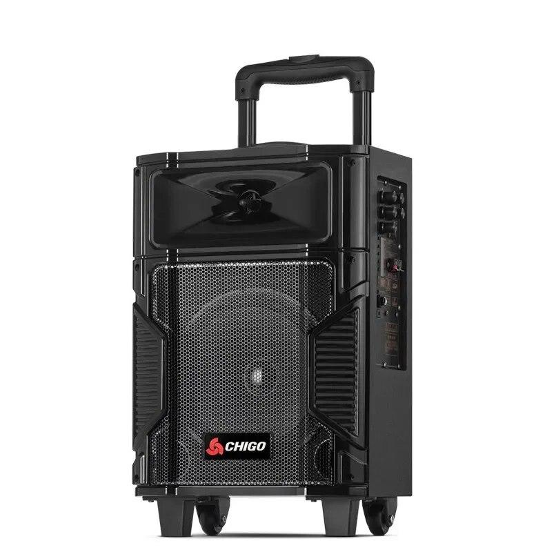 800W Heavy Bass High Power Music Trolley BoxPortable Bluetooth Speaker Party Subwoofer Outdoor Karaoke Sound System with Mic | Fugo Best