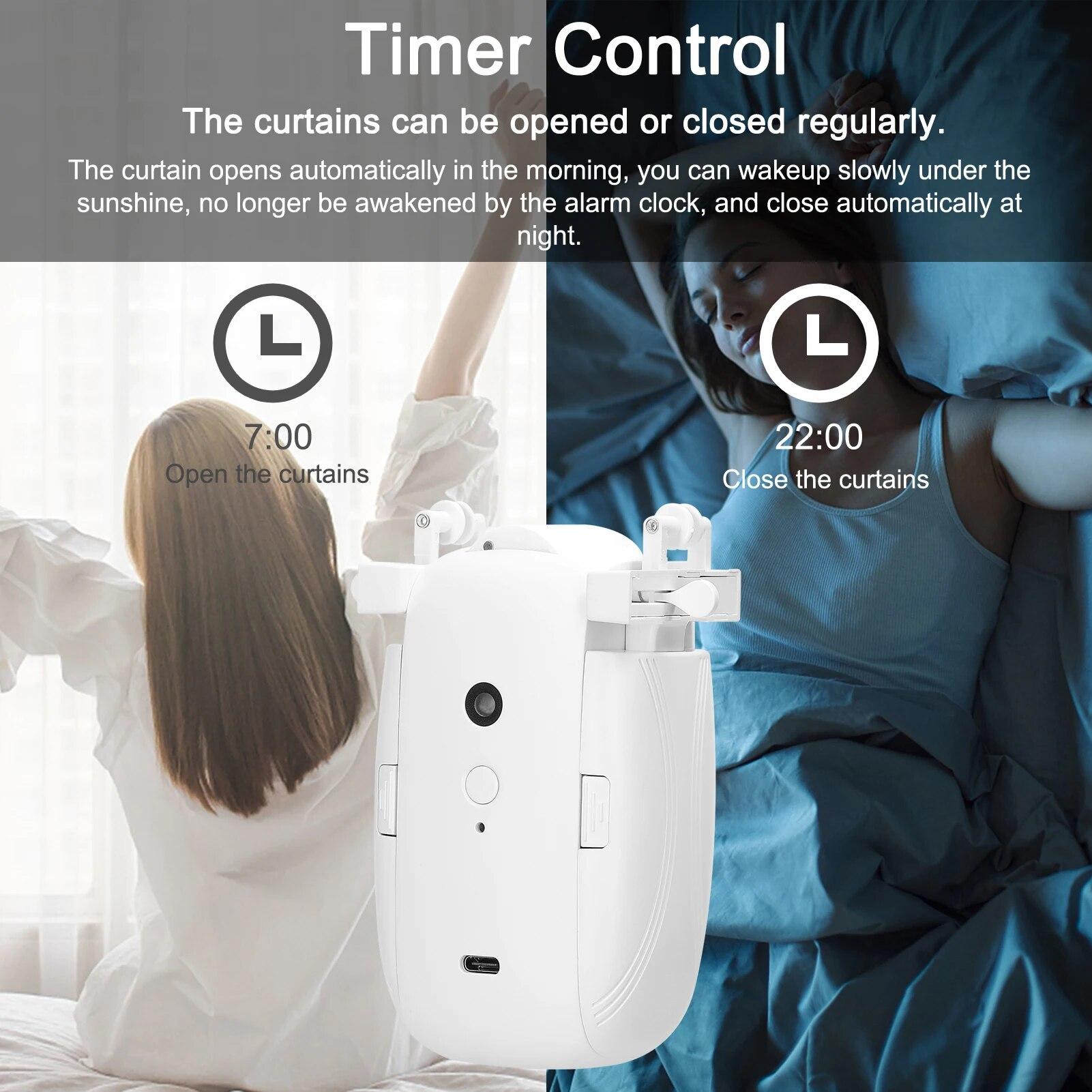 Tuya ZigBee 3 in 1 Intelligent Curtain Motor Electric Curtain Robot Auto Opener No Wiring Support APP Remote Control Timer | Fugo Best