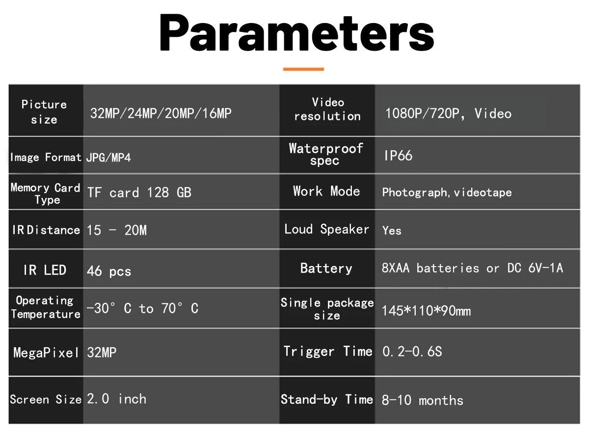 WiFi Hunting Camera Bluetooth PR4000 1080P 32MP Infrared Night Vision IP66 Waterproof 2.0 inch LCD Wildlife Scouting Trail Photo | Fugo Best