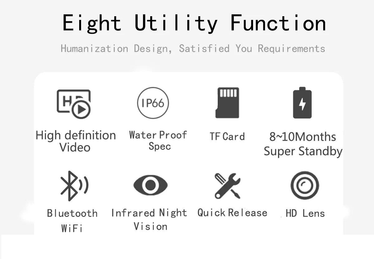 WiFi Hunting Camera Bluetooth PR4000 1080P 32MP Infrared Night Vision IP66 Waterproof 2.0 inch LCD Wildlife Scouting Trail Photo | Fugo Best