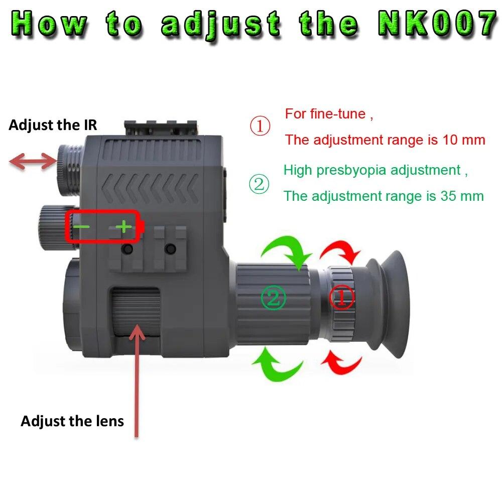 Megaorei Digital Night Vision Scope Monocular 200-400M Travel Infrared Camcorder Support Photo Video Recording Multiple Language | Fugo Best