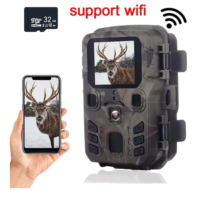 Mini301/Wifi301 Hunting Camera APP Control Trail Camera Wireless Bluetooth 24MP 1296P Night Vision Motion Wildlife Traps Photo | Fugo Best