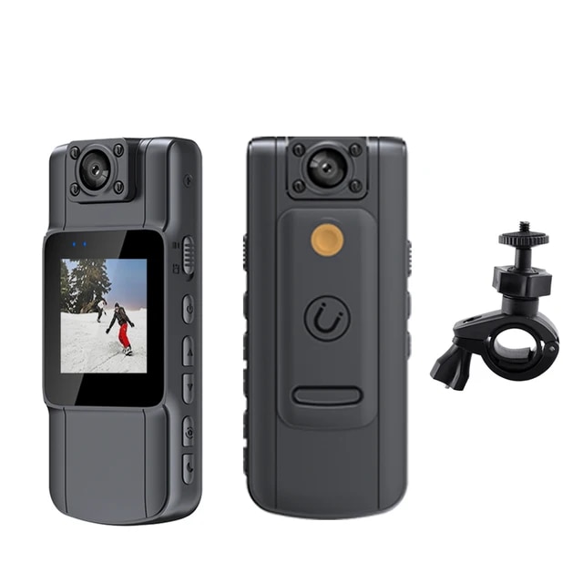 WIFI Mini Camera 1080P Police Body Camera Video Recorder Motorcycle 180簞 Rotating Bike Sport Cam Night Vision Motion Detection | Fugo Best