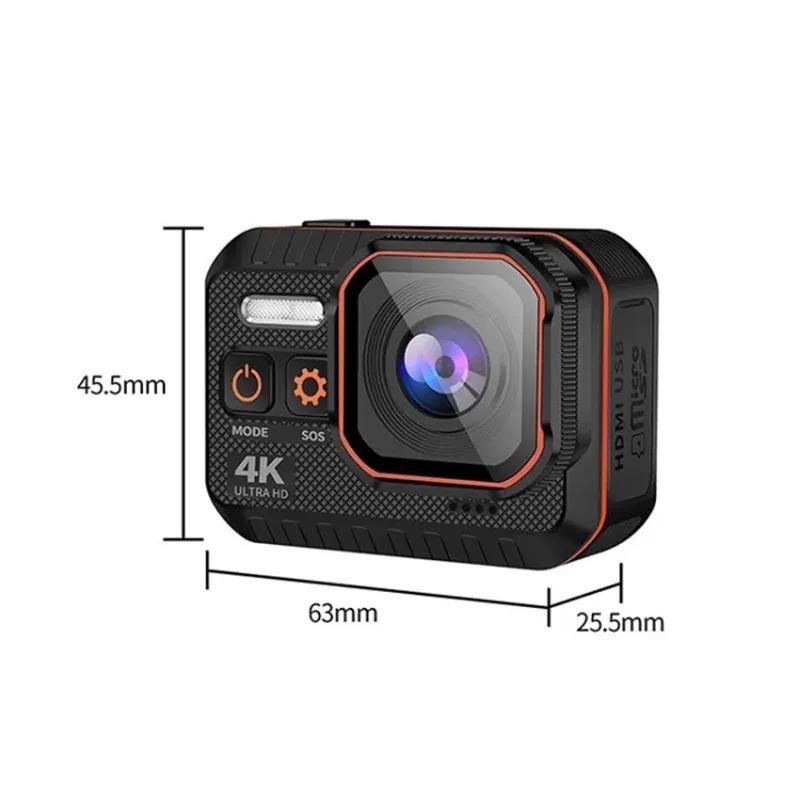 Wifi Action Camera 4K 60FPS with Remote Control Screen Waterproof HD Sport Camcorder Drive Recorder Bicycle Video Camera Helmet | Fugo Best