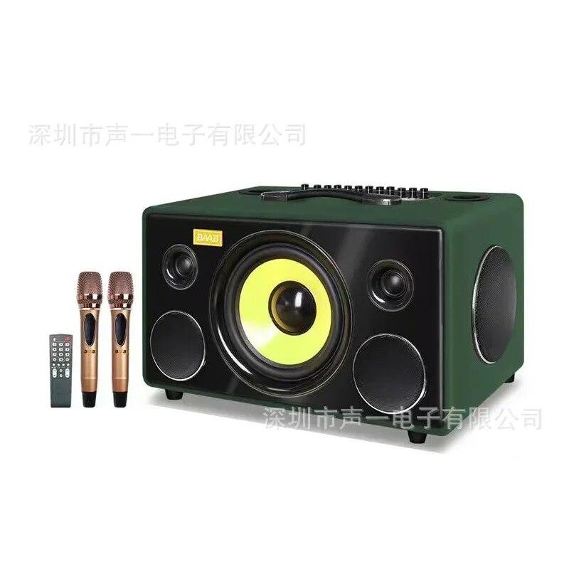 Portable Bluetooth Speaker Sound Family Party Square Dance Outdoor Karaoke Subwoofe Home Theater Sound System With Dual Mic | Fugo Best