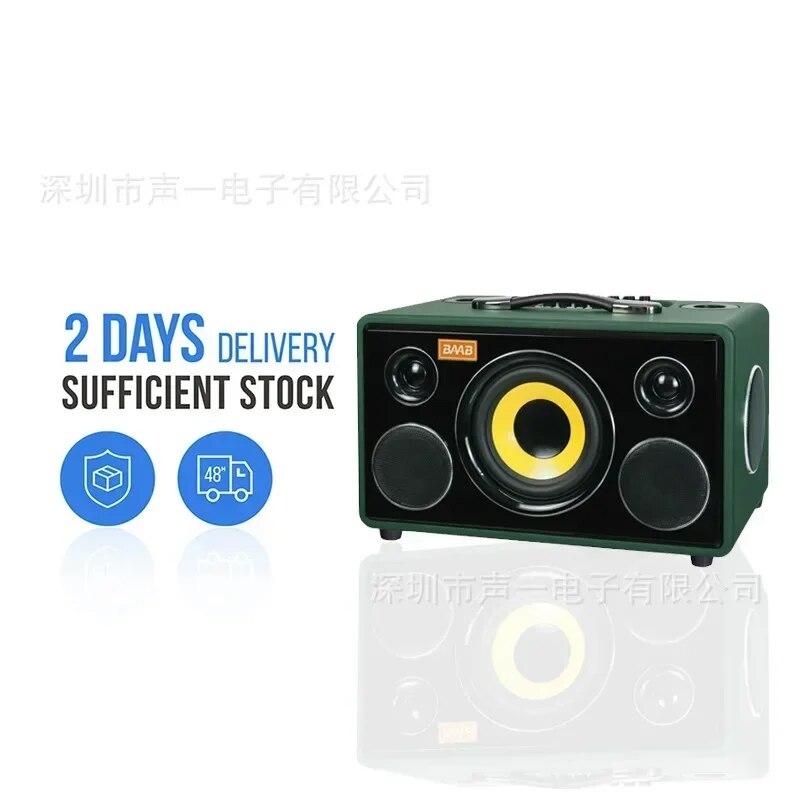 Portable Bluetooth Speaker Sound Family Party Square Dance Outdoor Karaoke Subwoofe Home Theater Sound System With Dual Mic | Fugo Best