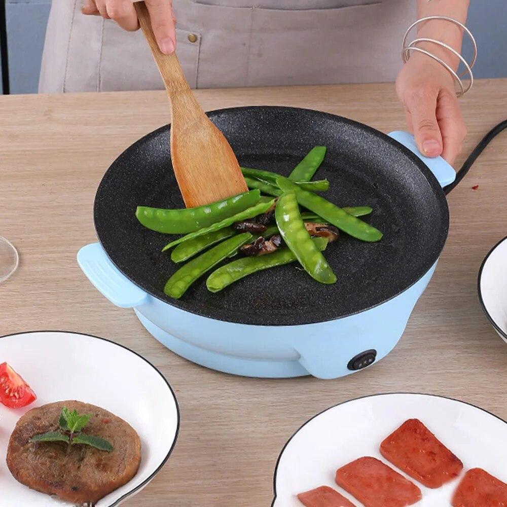 220V Multifunction Electric Frying Pan Skillet Non-Sticky Grill Fry Baking Roast Pan Cooker Steak Barbecue Cooking Kitchen Tool | Fugo Best