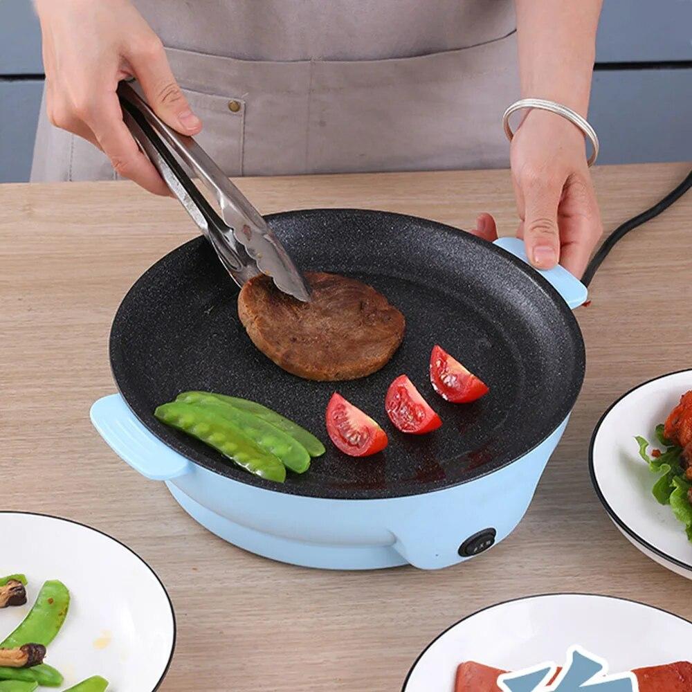 220V Multifunction Electric Frying Pan Skillet Non-Sticky Grill Fry Baking Roast Pan Cooker Steak Barbecue Cooking Kitchen Tool | Fugo Best