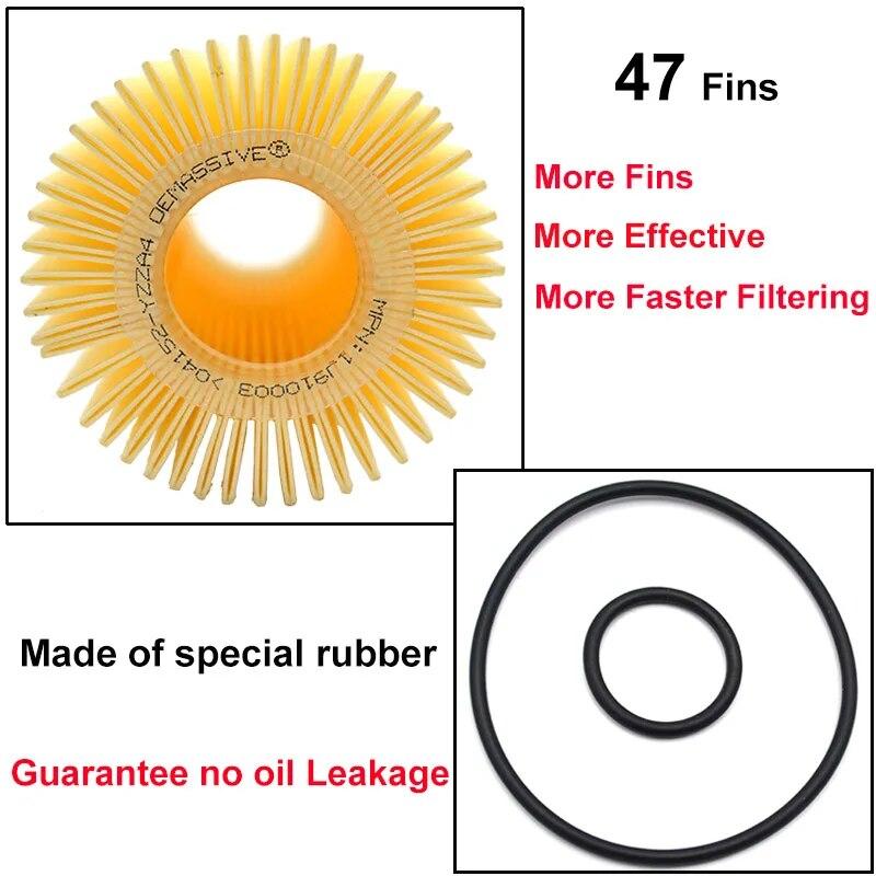 Oil Filters For Toyota Land Cruiser Sequoia Lexus LX570 Tundra Automobiles Filter 04152YZZA4 | Fugo Best