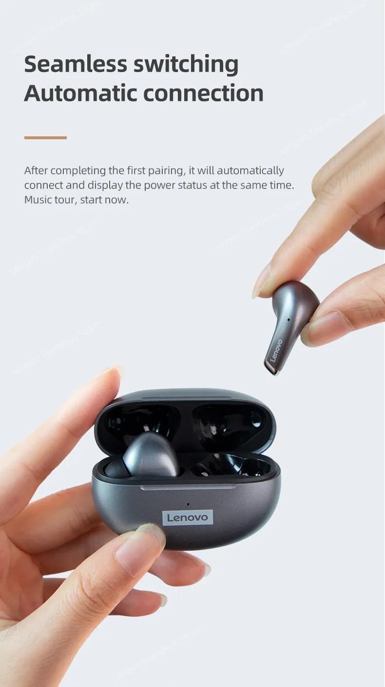 Original Lenovo LP5 Wireless Bluetooth Earbuds HiFi Music Earphone With Mic Headphones Sports Waterproof Headset 2021New | Fugo Best