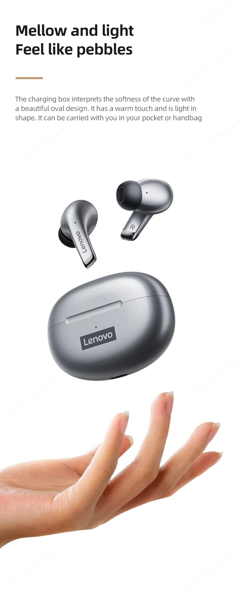 Original Lenovo LP5 Wireless Bluetooth Earbuds HiFi Music Earphone With Mic Headphones Sports Waterproof Headset 2021New | Fugo Best