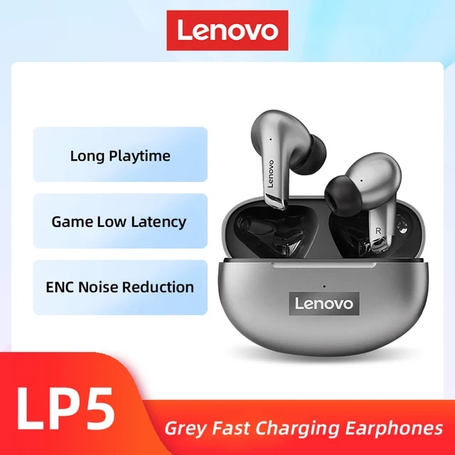 Original Lenovo LP5 Wireless Bluetooth Earbuds HiFi Music Earphone With Mic Headphones Sports Waterproof Headset 2021New | Fugo Best