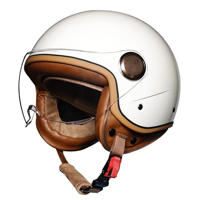 Motorcycle helmet jet Vintage helmet Open face retro 3/4 half helmet | Fugo Best