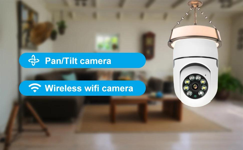 HD 1080P 360 Rotate Auto Tracking Panoramic Camera Wireless Wifi PTZ IP Camera Home Security Surveillance Remote Monitoring | Fugo Best